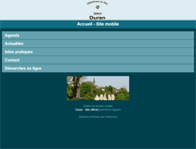 Tablet Screenshot of mairie-de-duran.net